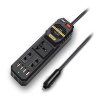 Автоінвертор TEN SPACE E8981 200W  компактний портативний перетворювач для авто та подорожей